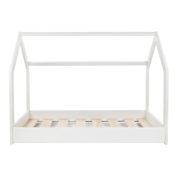 Lit maison 2 en 1 en bois naturel 190x90 cm
